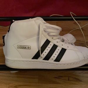 Women’s high top wedge Adidas sneaker